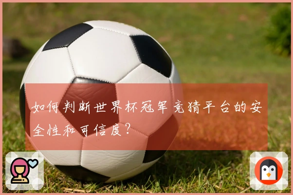 如何判断世界杯冠军竞猜平台的安全性和可信度？