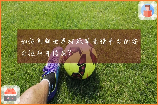如何判断世界杯冠军竞猜平台的安全性和可信度？