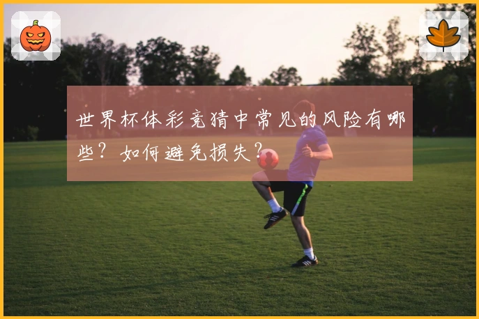 世界杯体彩竞猜中常见的风险有哪些？如何避免损失？